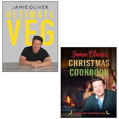 Ultimate Veg, Jamie Oliver's Christmas Cookbook By Jamie Oliver 2 Books Collection Set