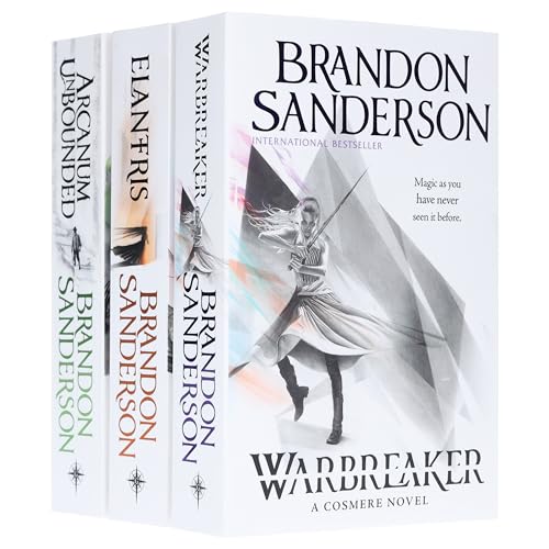 Brandon Sanderson 3 Books Collection Set (Arcanum Unbounded, Elantris, Warbreaker)