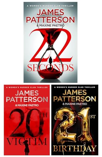 Women's Murder Club Series 3 Books Collection Set By James Patterson (20th Victim, 21st Birthday, 22 Seconds)