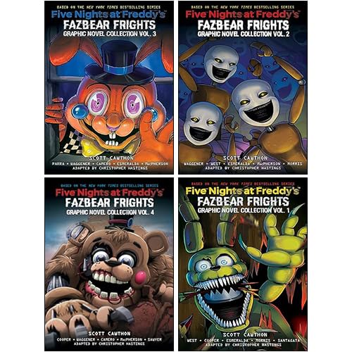 Five Nights At Freddy's Fazbear Frights Graphic Novels (1-4) Collection 4 Books Set By Scott Cawthon