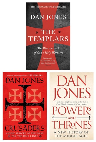 Dan Jones 3 Books Collection Set (The Templars, Crusaders & Powers and Thrones)