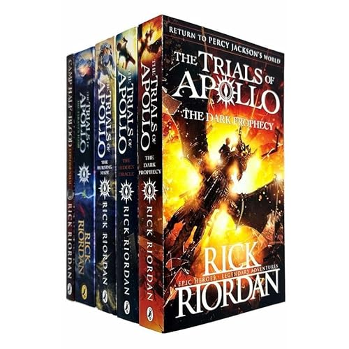 The Trials of Apollo Series & Camp Half-Blood Confidential Collection 5 Books Set (The Hidden Oracle, The Dark Prophecy, The Burning Maze, The Tyrant’s Tomb & Camp Half-Blood Confidential)