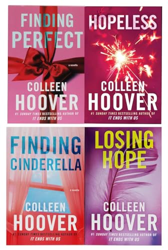 Hopeless Series von Colleen Hoover, 4-Bücher-Sammlungsset (Losing Hope, Finding Cinderella, Hopeless & Finding Perfect)