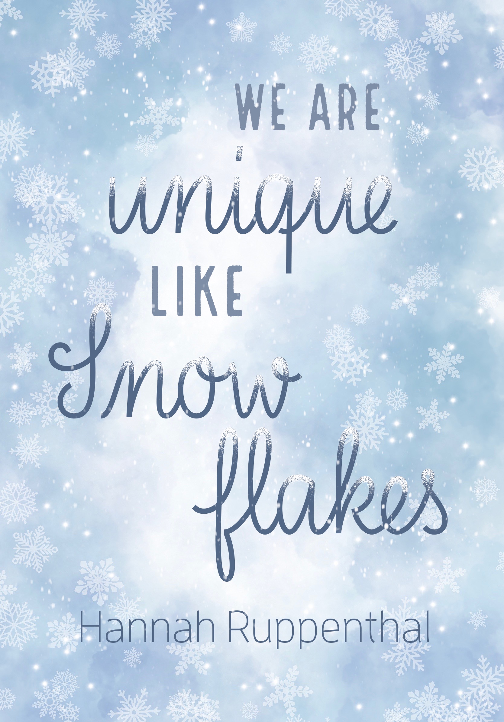 We are unique like Snowflakes: cold seasons 2