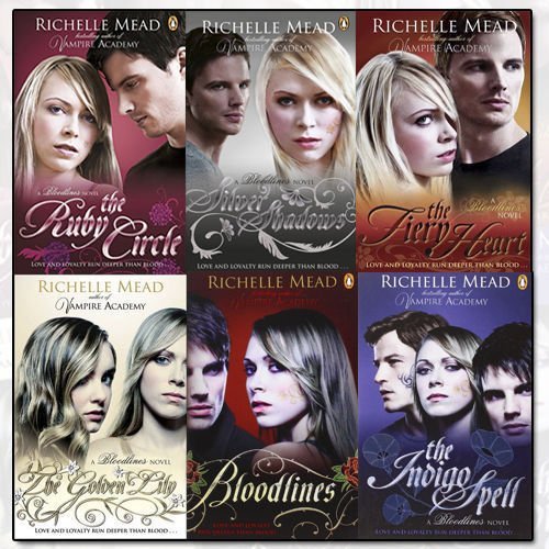 Richelle Mead Bloodlines 6 Books Collection Set (Bloodlines, The Golden Lily, The Indigo Spell, The Fiery Heart, Silver Shadows, The Ruby Circle)