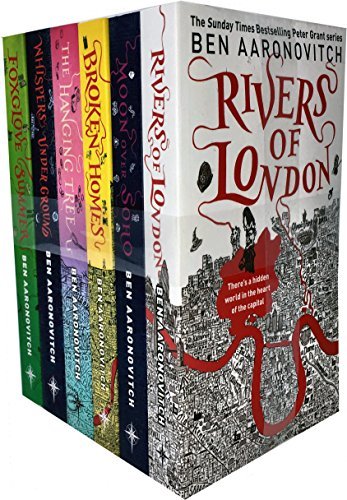 Rivers of London 6 Books Collection Set by Ben Aaronovitch (Rivers of London, Moon Over Soho, Whispers Underground, Broken Homes, Foxglove Summer & The Hanging Tree)