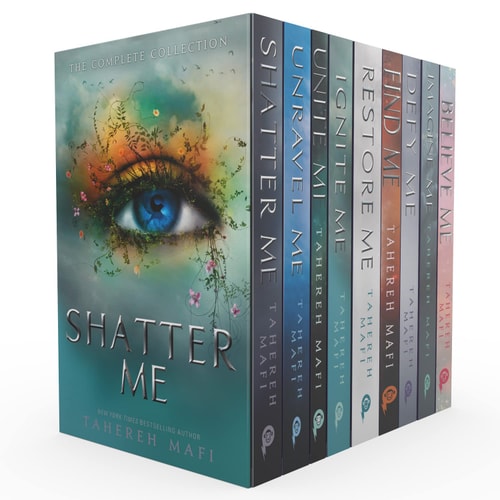 By Tahereh Mafi | New 9 Books Box Set (Unite Me, Believe Me, Imagine Me, Find Me, Unravel Me, Unravel Me, Defy Me, Restore Me, Ignite Me, Shatter Me)