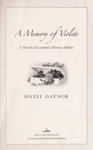 A Memory of Violets: A Novel of London's Flower Sellers