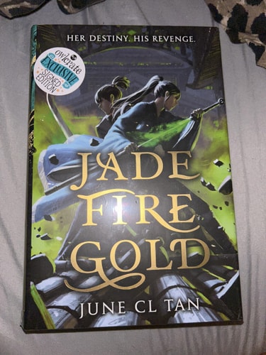 NEW - Jade Fire Gold by June CL Tan - By OwlCrate Signed With Author Letter