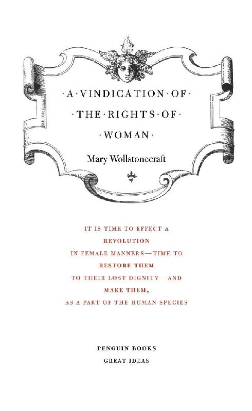 A Vindication of the Rights of Woman