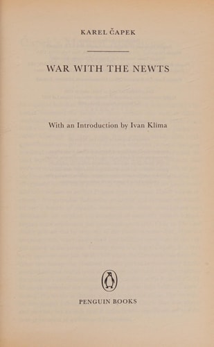 War with the Newts (Penguin Twentieth Century Classics)