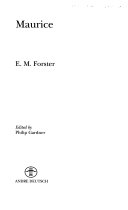 Maurice (Abinger Edition of E.M. Forster S.)