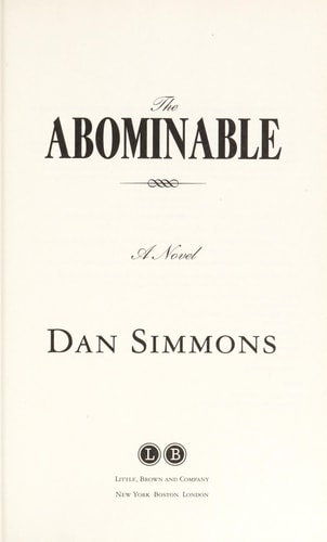 The Abominable: A Novel