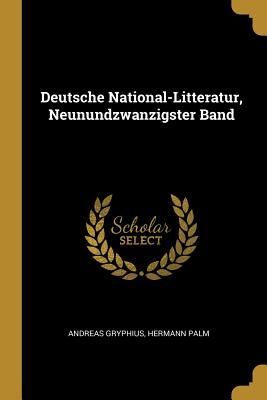 Deutsche National-Litteratur, Neunundzwanzigster Band