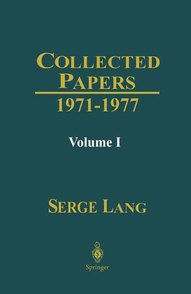 Collected Papers I