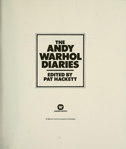 The Andy Warhol Diaries