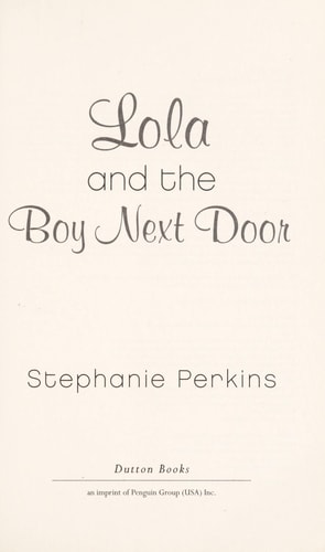 Lola and the Boy Next Door