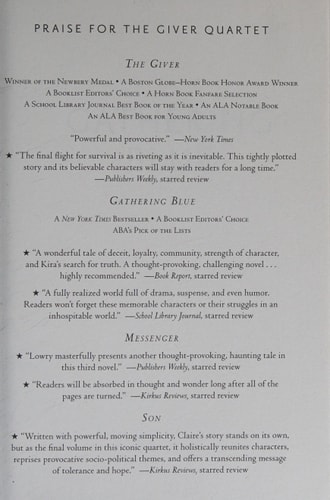 Son (for Pob Boxed Set Only) (Giver Quartet)