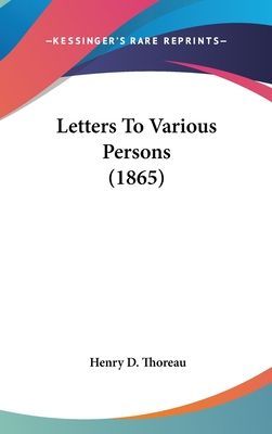 Letters To Various Persons (1865)