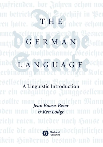 The German Language: A Linguistic Introduction
