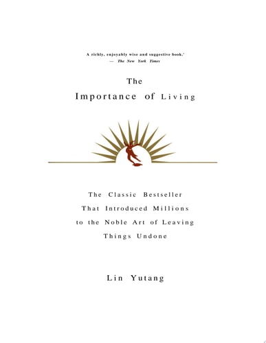 The Importance Of Living