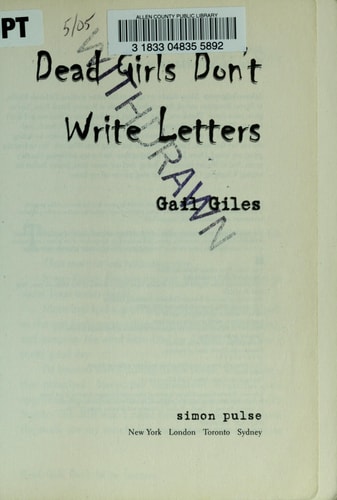 Dead Girls Don't Write Letters