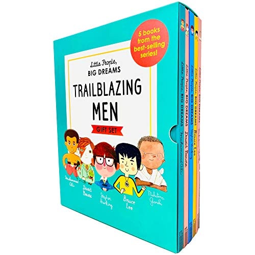 Little People, Big Dreams Trailblazing Men 5 Books Collection Box Gift Set (Muhammad Ali, David Bowie, Stephen Hawking, Bruce Lee & Mahatma Gandhi)