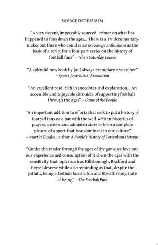 Savage Enthusiasm: A History of Football Fans