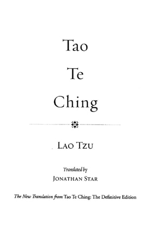 Tao Te Ching