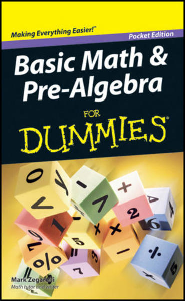 Basic Math and Pre-Algebra For Dummies, Pocket Edition