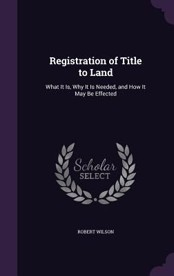 Registration of Title to Land