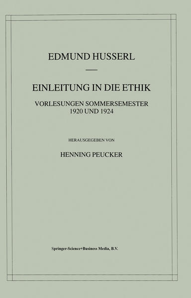 Einleitung in die Ethik