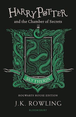 Harry Potter House Slytherin Edition Series 11-15: 5 Books Collection Set By J.K. Rowling (Philosopher's Stone, Chamber of Secrets, Prisoner of Azkaban, Goblet of Fire, Order of The Phoenix)
