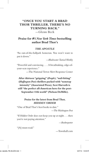 The Apostle: A Thriller (8) (The Scot Harvath Series)