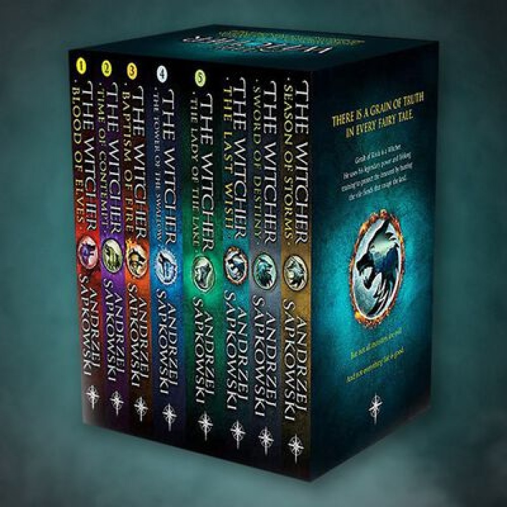 The Witcher Boxed Set: The Last Wish, Sword of Destiny, Blood of Elves, Time of Contempt, Baptism of Fire, The Tower of The Swallow, The Lady of the Lake, Season of Storms