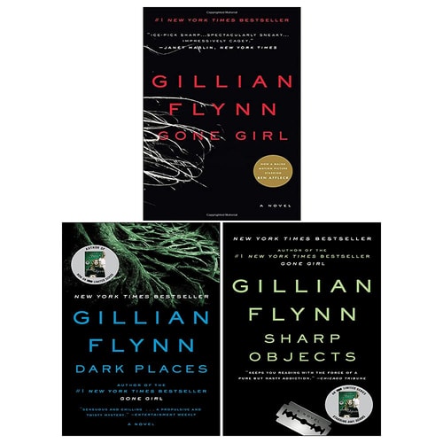Gillian Flynn 3 Books Series Collection Set (Gone Girl, Sharp Objects & Dark Places)