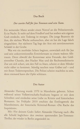 Vor deinem Grab