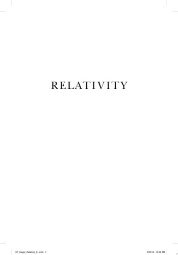 Relativity