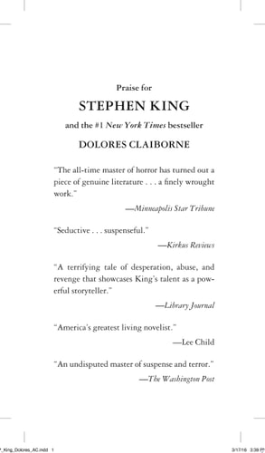 Dolores Claiborne: A Novel