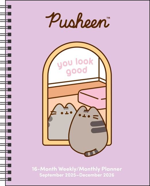 Pusheen 16-Month 2025-2026 Weekly/Monthly Planner Calendar
