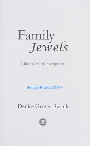 Family Jewels: Rose Gardner Investigations #1 (Rose Gardner Investigatons)