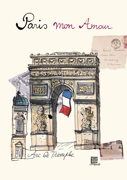 Paris/Arc de Triomphe Flexi Journal, 14,8x21