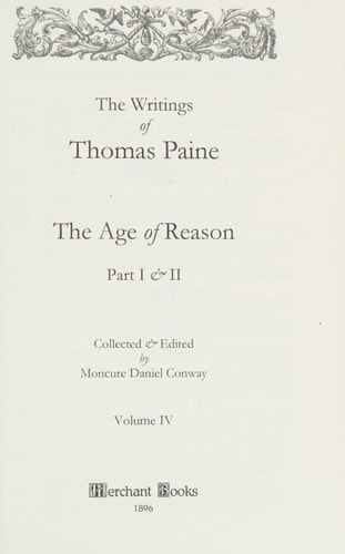 The Age of Reason - Thomas Paine