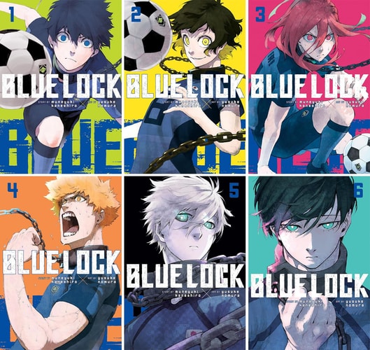 The Blue Lock Series. Vol. 1- Vol. 6 by Muneyuki Kaneshiro