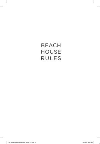 Beach House Rules