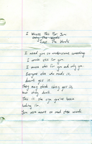 I Wrote This For You: Just the Words
