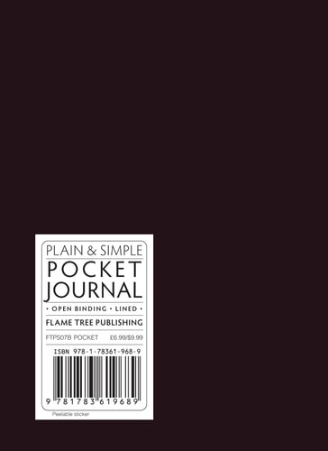 Black pocket plain & simple journal (Plain & Simple Journals)