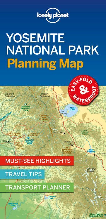 Lonely Planet Yosemite National Park Planning Map
