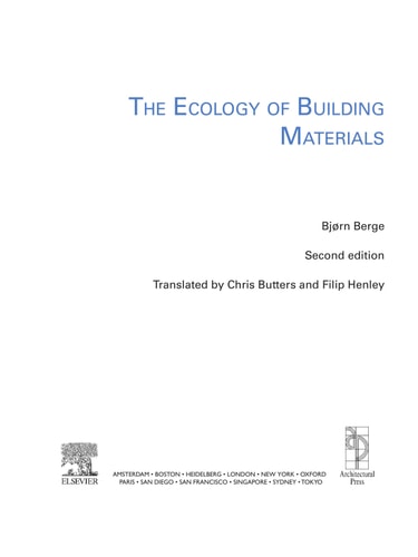 The Ecology of Building Materials