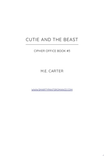 Cutie and the Beast: A Roommates to Lovers Single Dad Romance (Cipher Office Book 3)